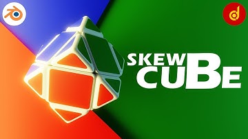 Skewb Cube 3D Modeling in Blender | Skewb Cube in Blender