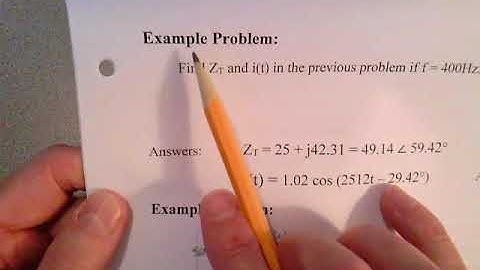 Introduction to AC Steady State Analysis (1 of 2) by Prof Skip Laratonda
