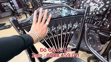 🪑 Bộ bàn ăn rẻ quạt khảm ốc – Tinh hoa nghệ thuật khảm Việt trong từng chi tiết