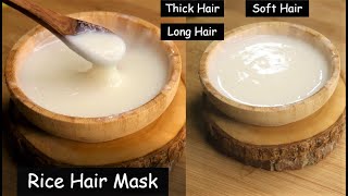 Rice Hair Mask & Rice WATER to Turn Thin Hair to Thick Hair in 30 days - Hair Growth & Long Hair