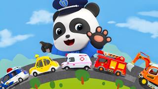 five cars rescue team superhero song vehicles nursery rhyme