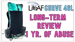 The best UL Backpack?  LiteAF Curve 46 L full suspension pack - Thoughts after a year on the trail