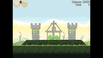 Angry Birds Poached Eggs 2-5 Walkthrough 3 Star