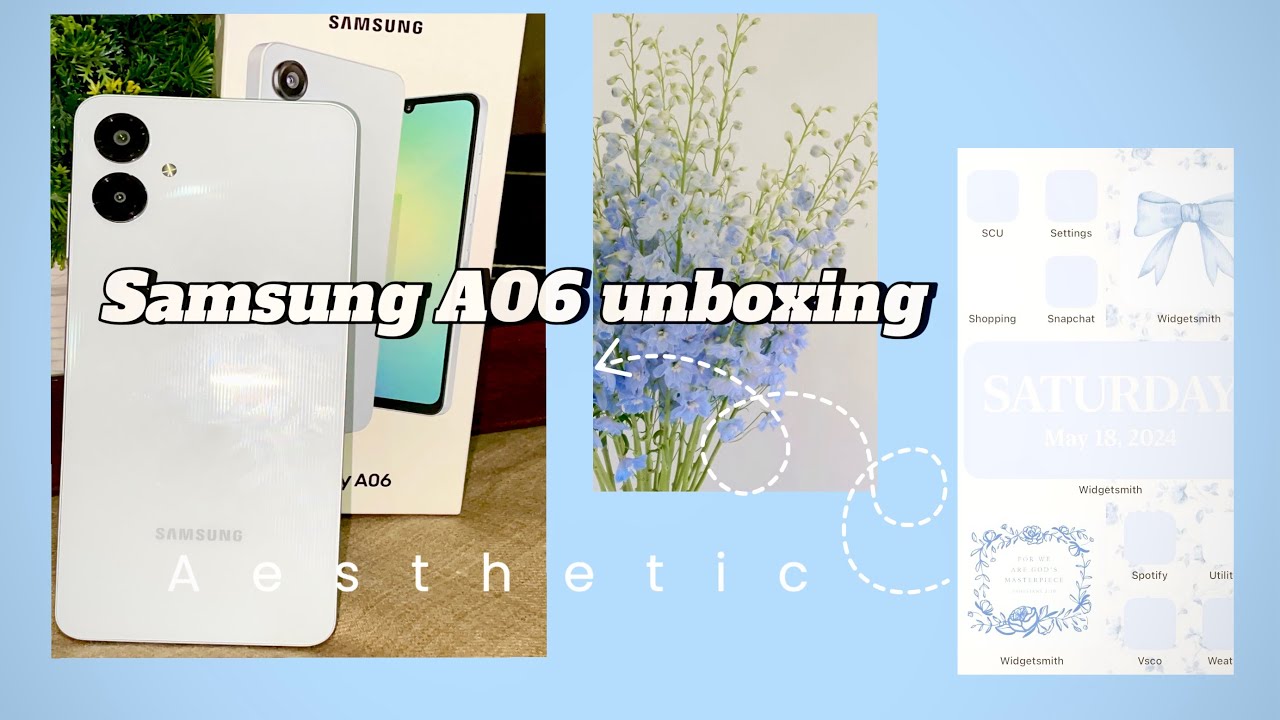 Aesthetic Samsung Galaxy A06 Unboxing || Aesthetic Phone || Aesthetic World