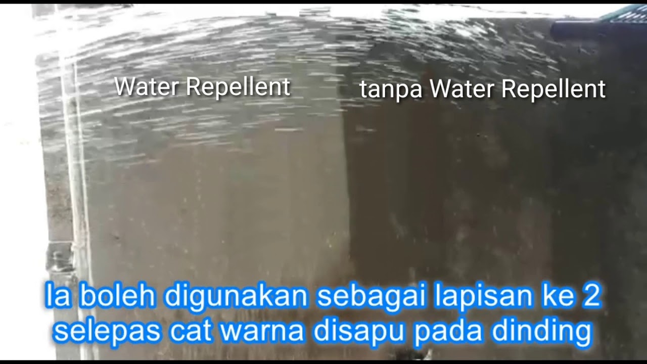 ANTARA PERBEZAAN MENGGUNAKAN WATER REPELLENT DAN TIDAK MENGGUNAKAN