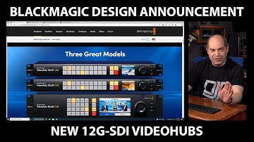 New 12G-SDI Videohubs from Blackmagic Design