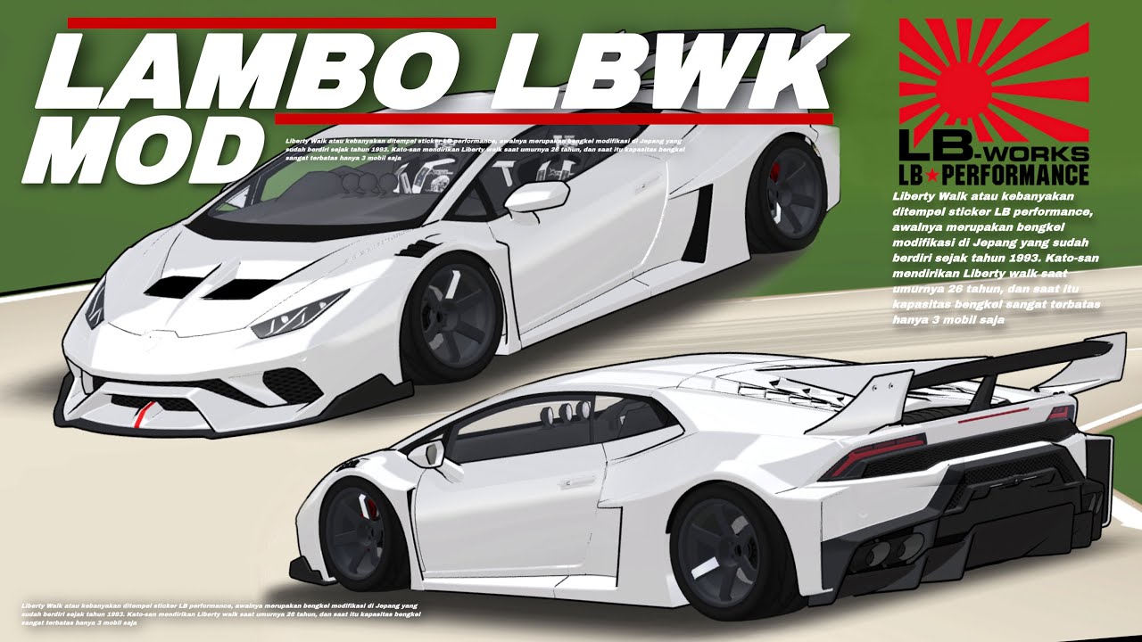 MOD LAMBO HURACAN LBWK | FREE DOWNLOAD FR LEGENDS V0.3.3.1 - YouTube