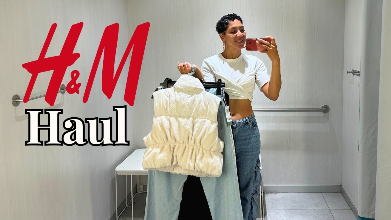 New In H&M Haul Try On| Denim, Dresses, Elevated Basics and More on Pear Shape Midsize Body