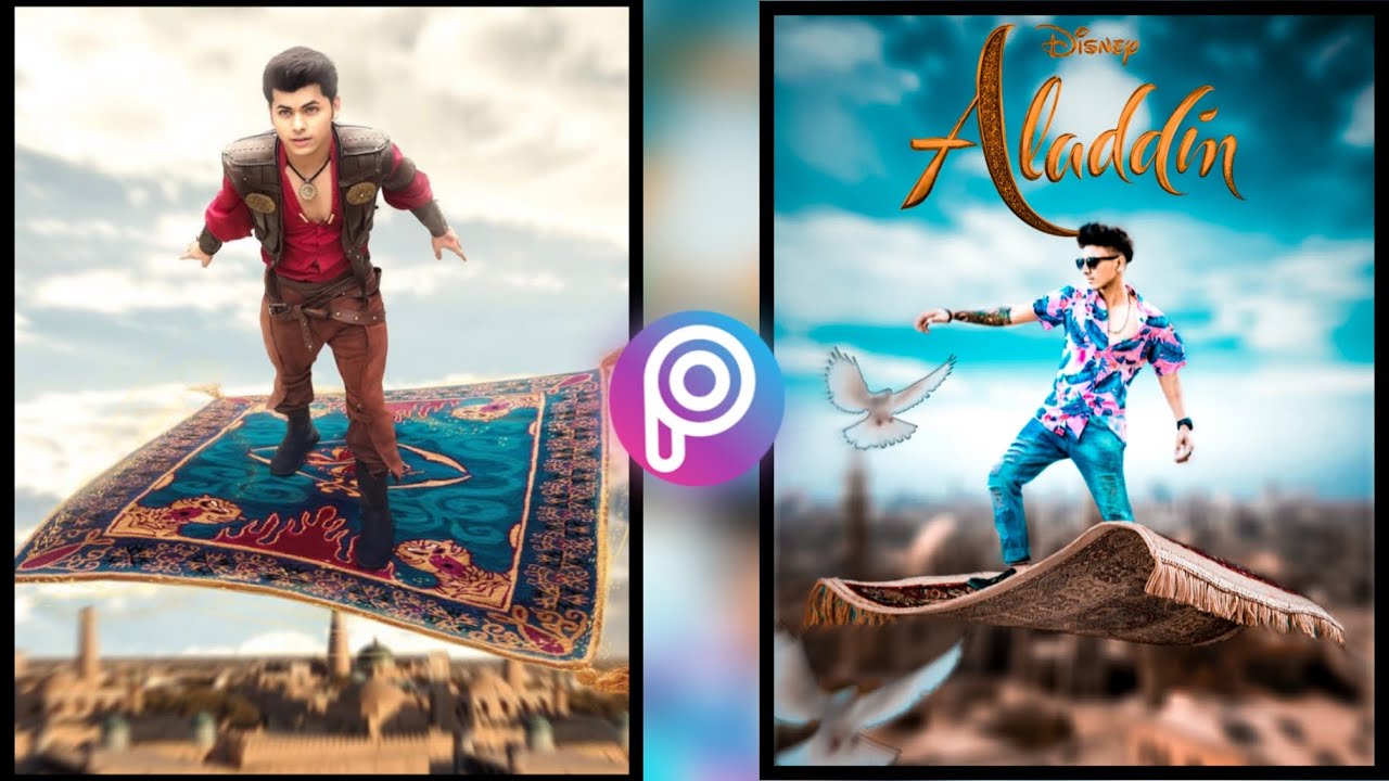 PicsArt Aladdin Concept Photo Editing ll Aladdin Magical Carpet Photo Editing ll Maurya Creation