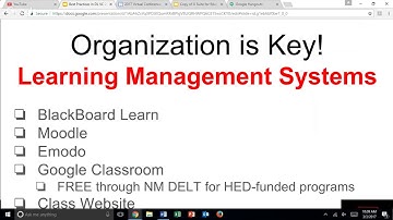 Best Practices in Distance Learning