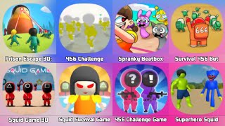 Prison Escape 3D, Squid Survival Challenge, Spranky Beatbox Survival, Survival 456 But It's Season 2