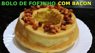 Bolo de Fubá com Bacon