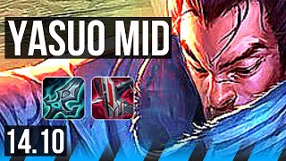 YASUO vs IRELIA (MID) | 600+ games, 4/2/7 | KR Grandmaster | 14.10