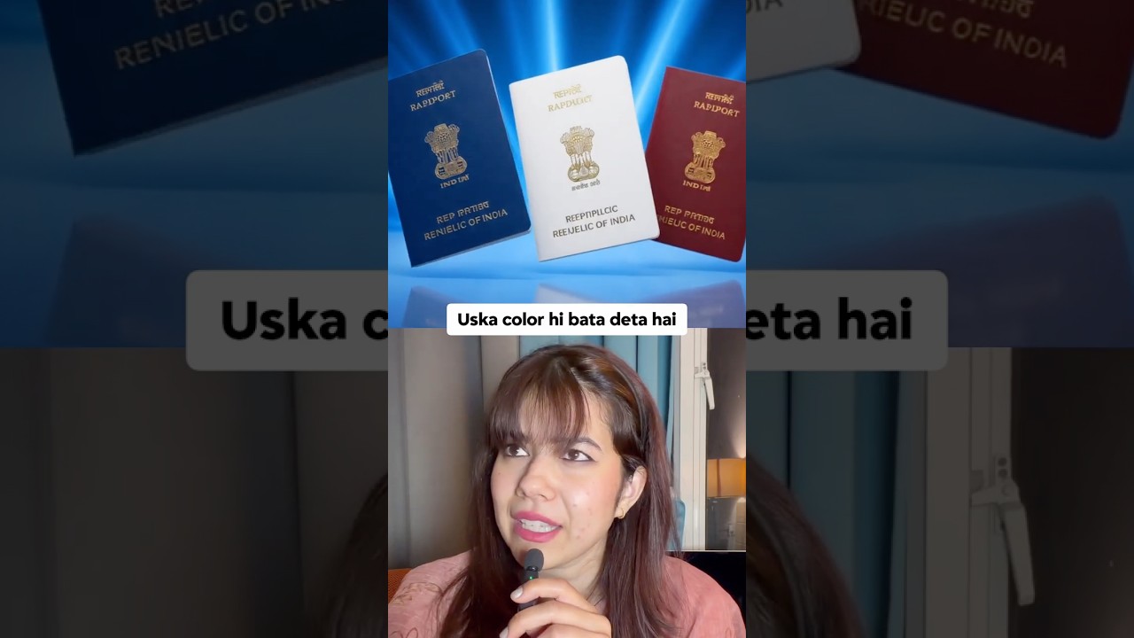 Why Indian Passports Have Different Colors 🛂 #shorts #passport