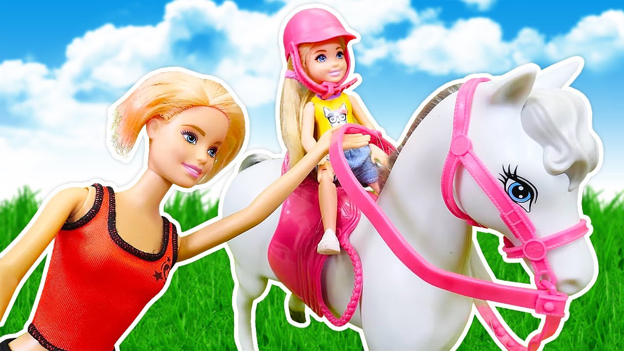 Puppen Video mit Barbie | Auf dem Reiterhof.