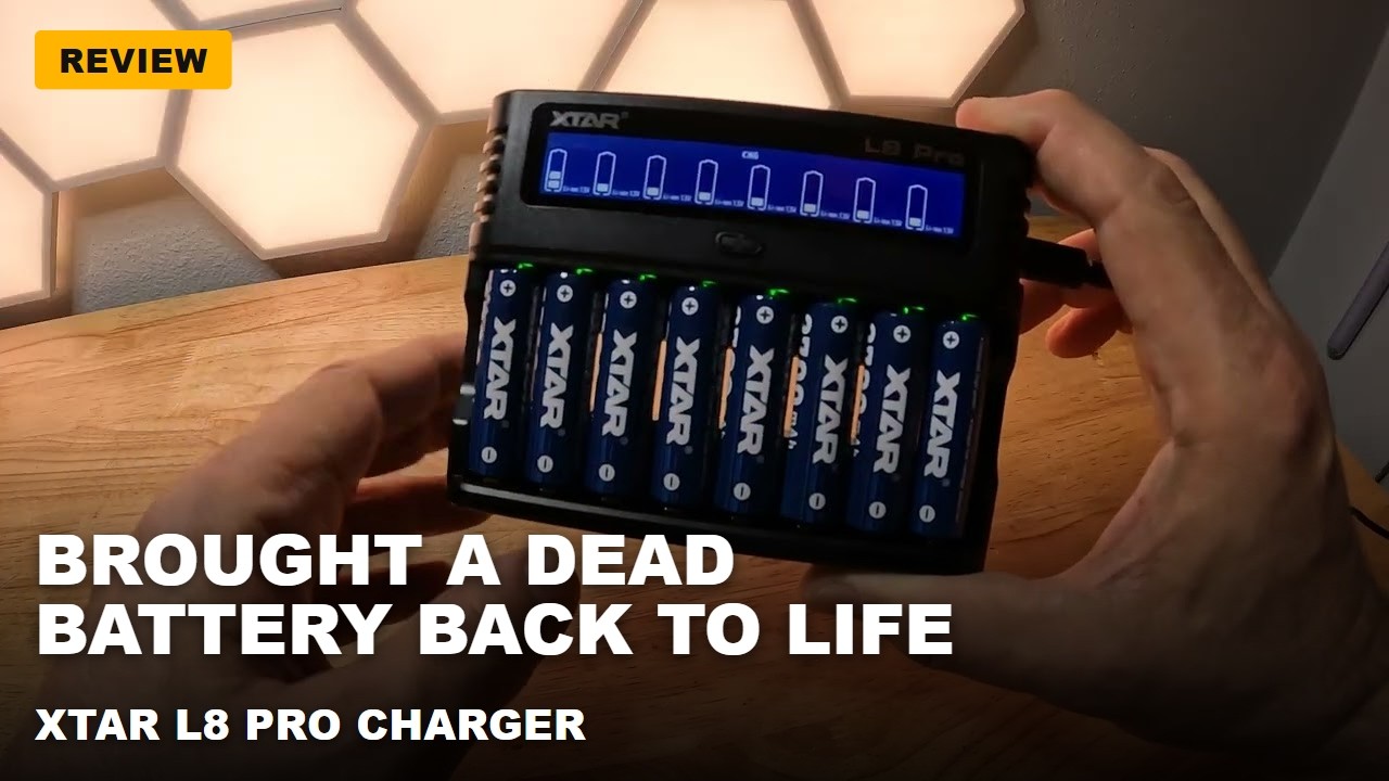 XTAR L8 Pro Charger + CLR 4300 AA Batteries - Hands-On Review