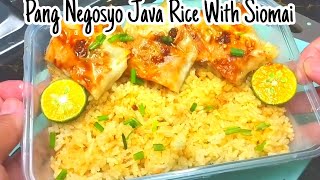 PANGNEGOSYO RECIPE: JAVA RICE WITH SIOMAI.JAVA "FRIED RICE" COOKS IN RICE COOKER. EASY & NO STRESS!