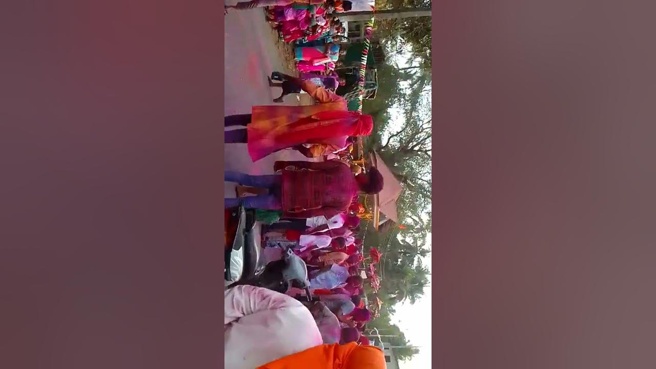holi ka drishya cartoon