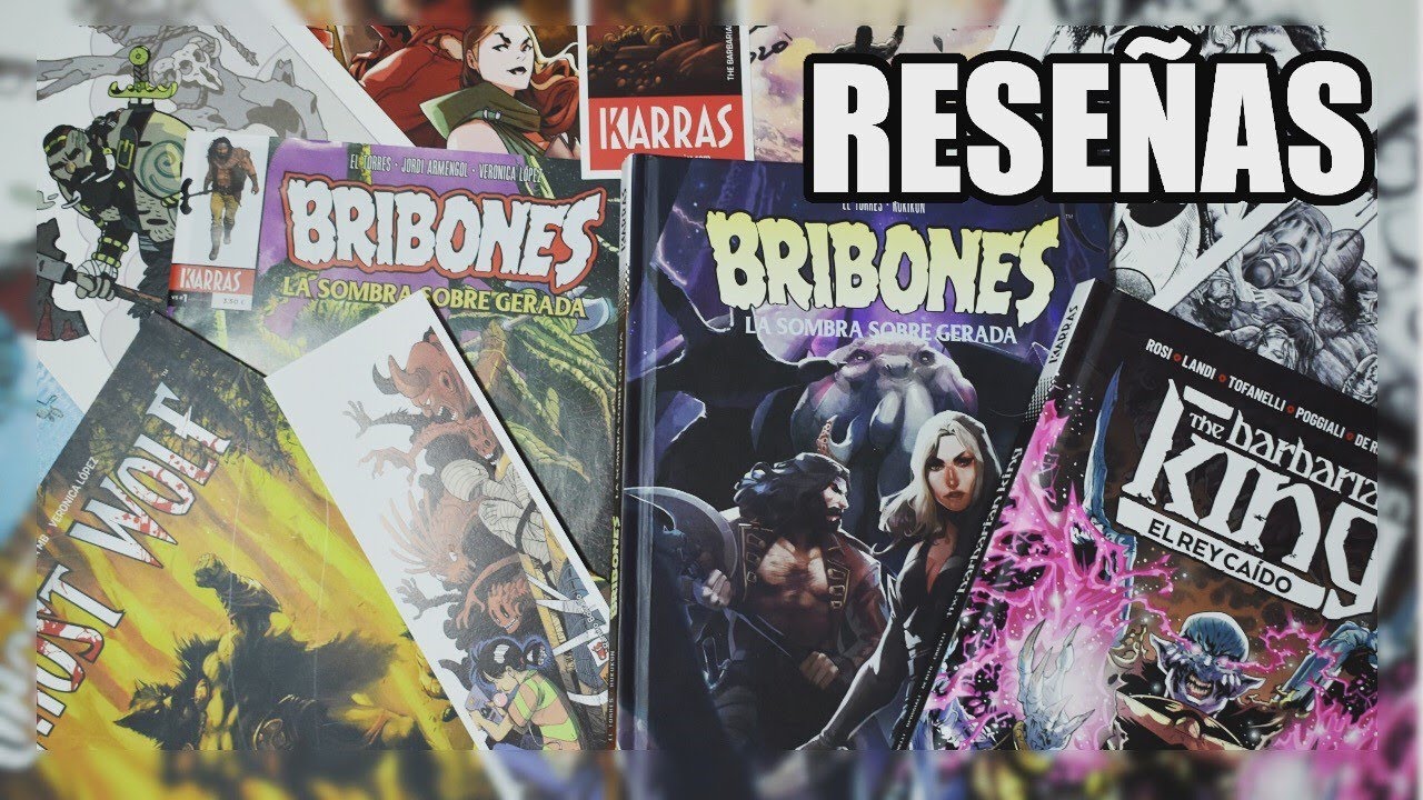 ¡¡TRIPLE RESEÑA de KARRAS COMICS!! ¡THE BARBARIAN KING 2, GHOST WOLF 2 y BRIBONES!