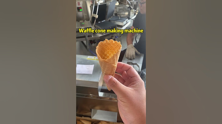 Waffle cone making machine