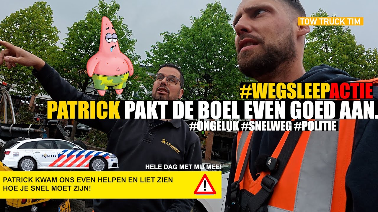 🚨 BESTUURDER KWAM RENNEND AAN! WEGSLEEP ACTIE MET PATRICK 🚨
