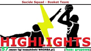 [koszykówka WRONBA, 57.sezon] 17.02.2024: HIGHLIGHTS: Suicide Squad - Basket Team