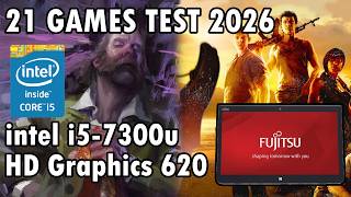 Intel i5-7300u | HD Graphics 620 | GAMING TEST 21 Games tested Fujitsu TAB Q737/r Performance