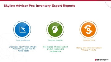 VMware Skyline Advisor Pro: Inventory Export Reports