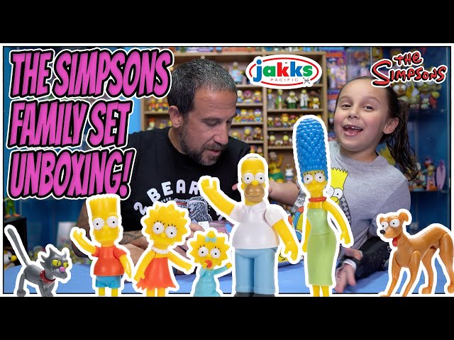 【激レア・未開封】The Simpsons オリジナルファミリー5体セット Unboxing The Simpsons Family set from JAKKS Pacific with