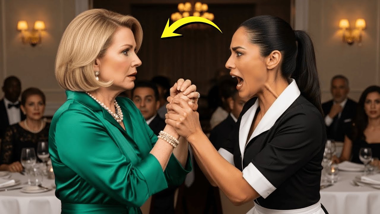 Todos temían a la prometida del millonario árabe, hasta que la nueva empleada gritó: ¡FUERA DE AQUÍ!