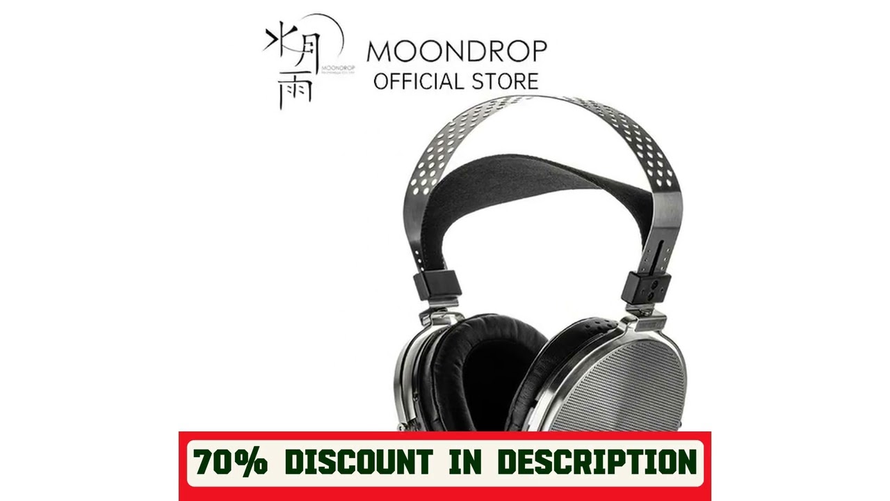A must-have product! MOONDROP PARA II Headphone 100mm Patented Planar Driver Hi-Fi Over-ear open P