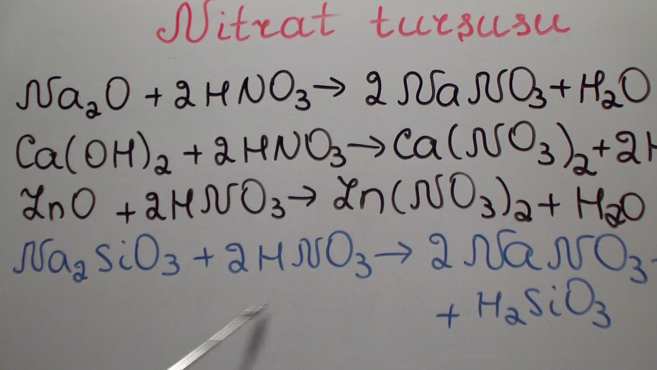 Nitrat turşusu. Nitrat turşusunun duzları