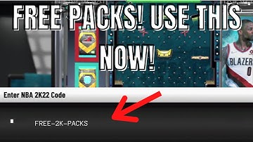NEW LOCKER CODE FOR FREE PACKS! NBA 2k22 Locker Codes