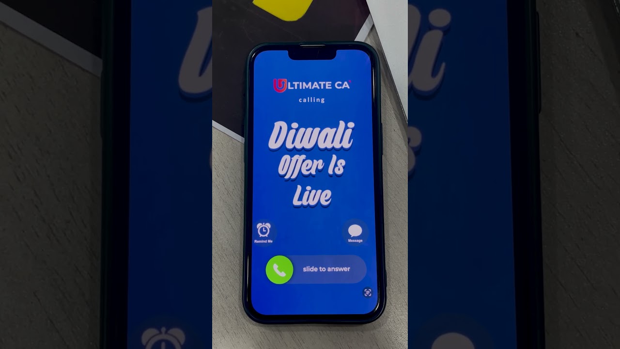Incoming call... 📲 Ultimate CA Classes se Diwali Offer LIVE hai! 🎇 Code: DIWALI🗓 