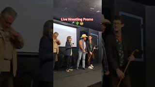 Wrestling Promo Shenanigans 🌵 #funny #wrestler #manager #actor #live #perform #theater #film #Promo