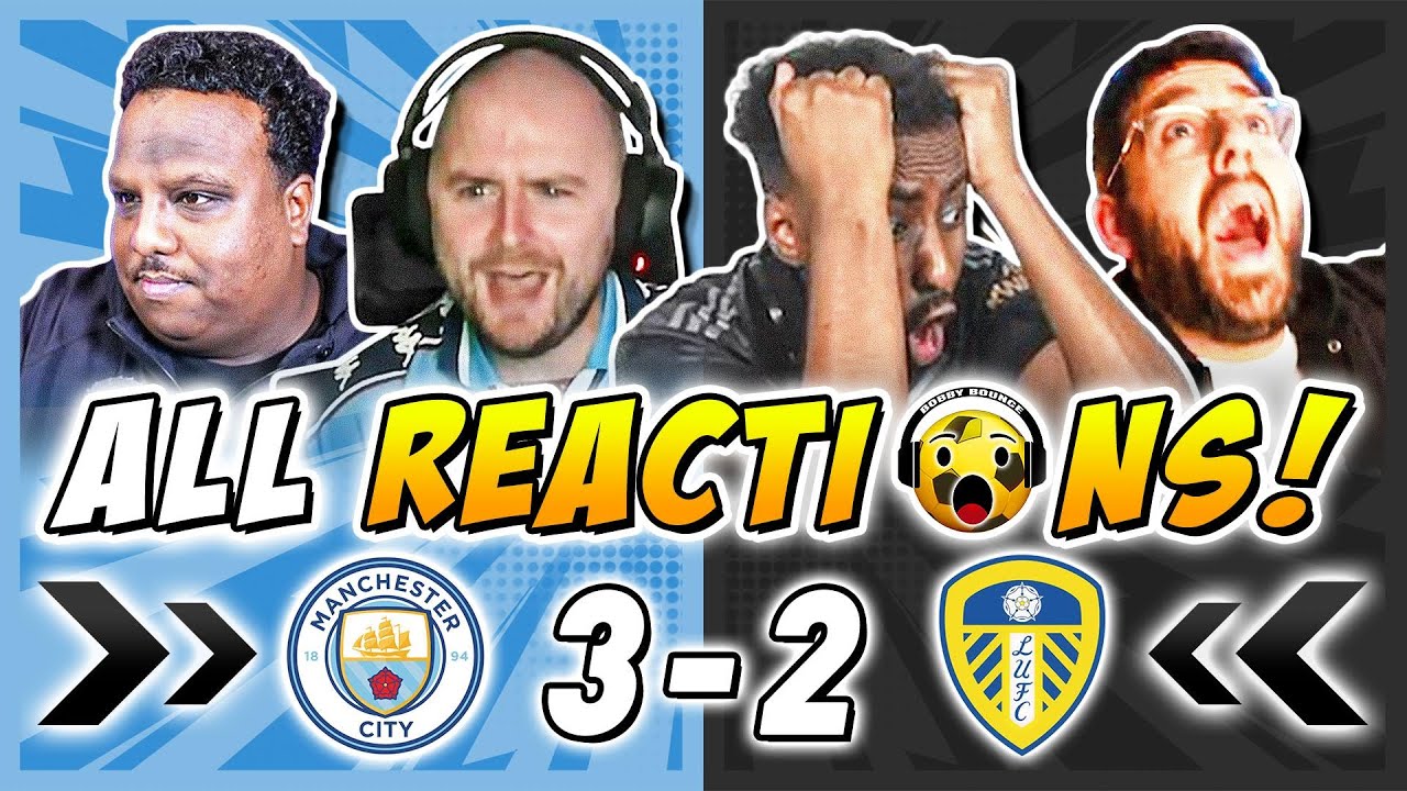 Man City and Rivals & Haters Fan Reactions to Man City 3-2 Leeds United | Premier League Fan Reactio