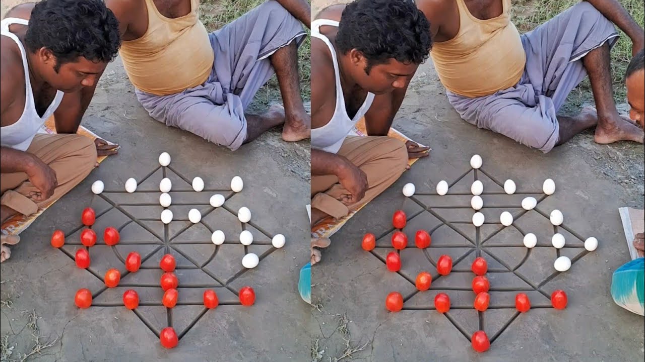 Village game Vegetable bead  | Challenge vegetable ground game | Villagers challenging game