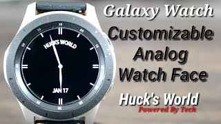 Galaxy Watch/Gear S3 Customizable Analog Watch Face (Download Is A Must) screenshot 3