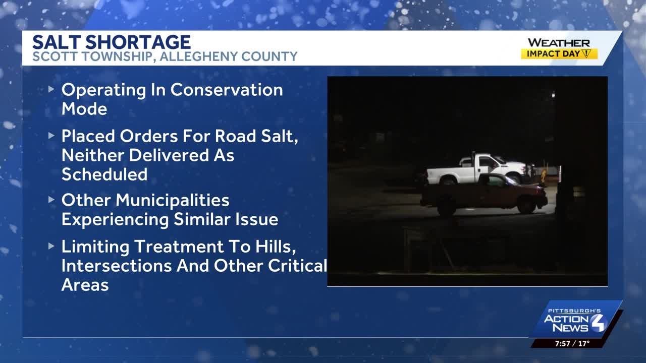 Salt Shortage in Scott Township, Allegheny County