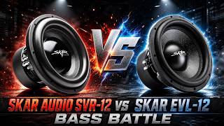 Skar Audio SVR-12 vs Skar EVL-12 Car Subwoofers (Bass Battle)