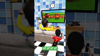 টিভিতে কার্টুন দেখতেছে 3d Animation Mr bast and Ronaldo #sanjubaba #caketraining #scaryteacher