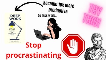 How to be much more productive?  *In 2 minutes* 📖Deep Work- Cal Newport