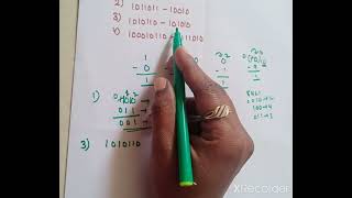 Binary subtraction in DLD With example in telugu /@lasya tech