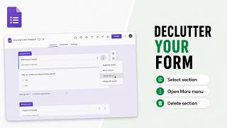 How to Remove Sections in Google Forms (Simplify Long Questionnaires)