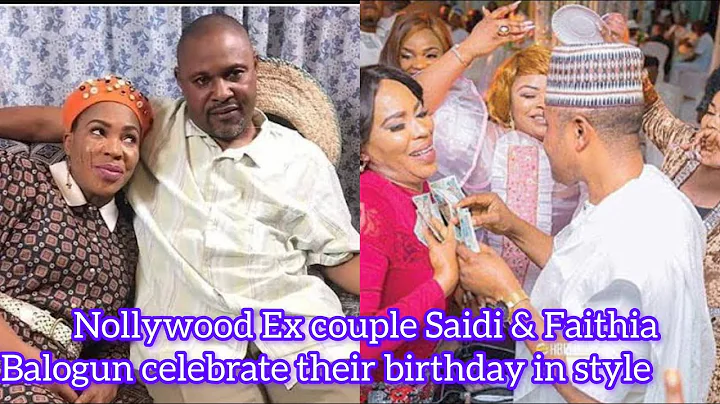 Nollywood Ex couple Saidi Balogun and Faithia Balogun celebrate their birthday in style