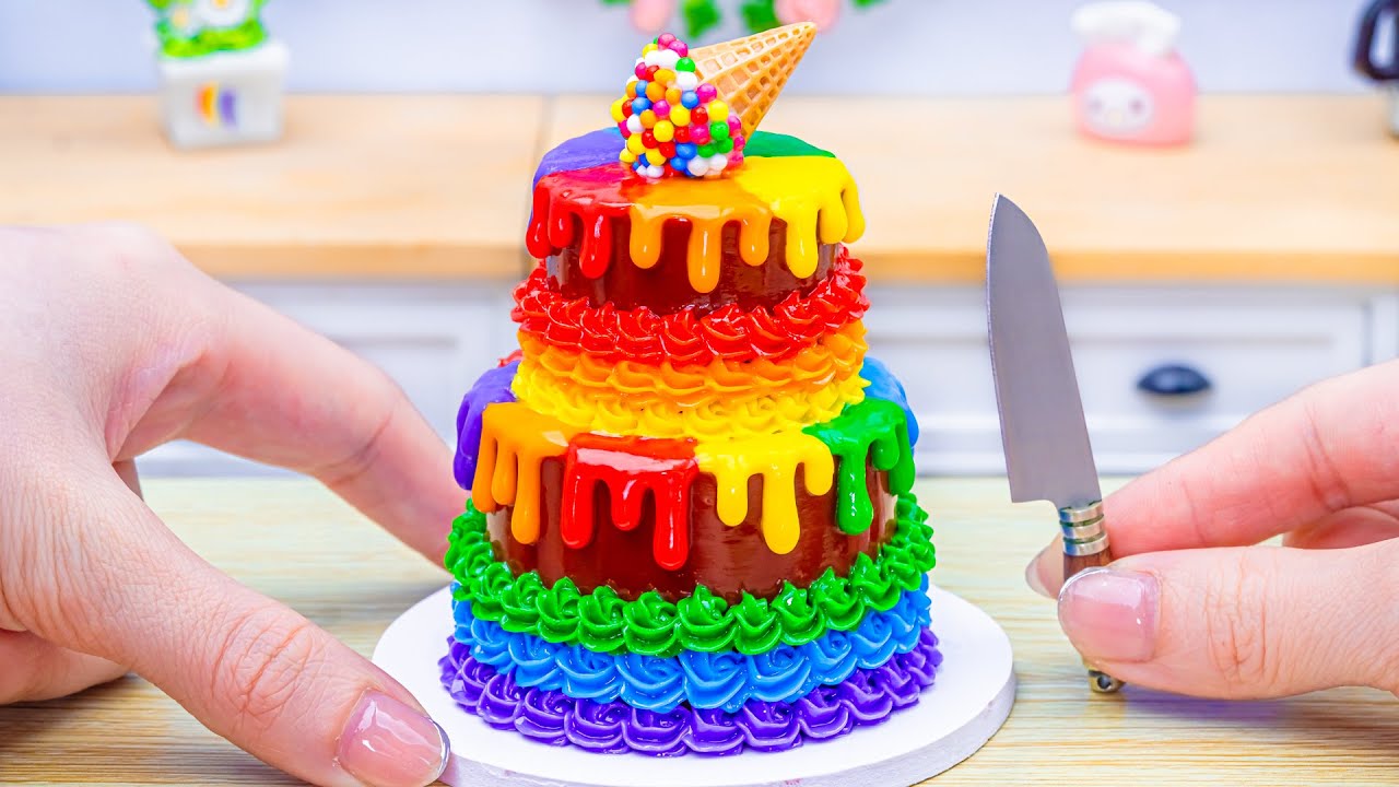 Amazing Rainbow Chocolate Cake Decorating 🌈 Best Of Chocolate Cake Decorating | Wonder Cake