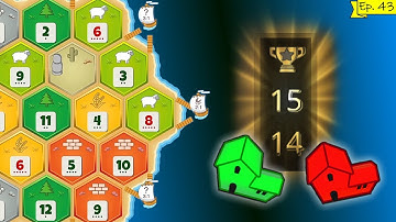 Catan 1v1 Ranked - S9 E01 - Crazy Close Placement Game in New Season!!