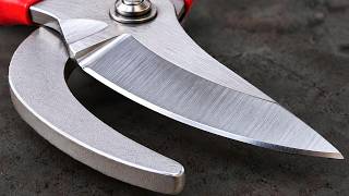 The Best Way to Sharpen Pruning Shears in Just 1 Minute! 70-Year-Old Craftsman’s Secret!