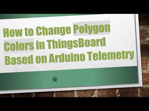 How to Change Polygon Colors in ThingsBoard Based on Arduino Telemetry