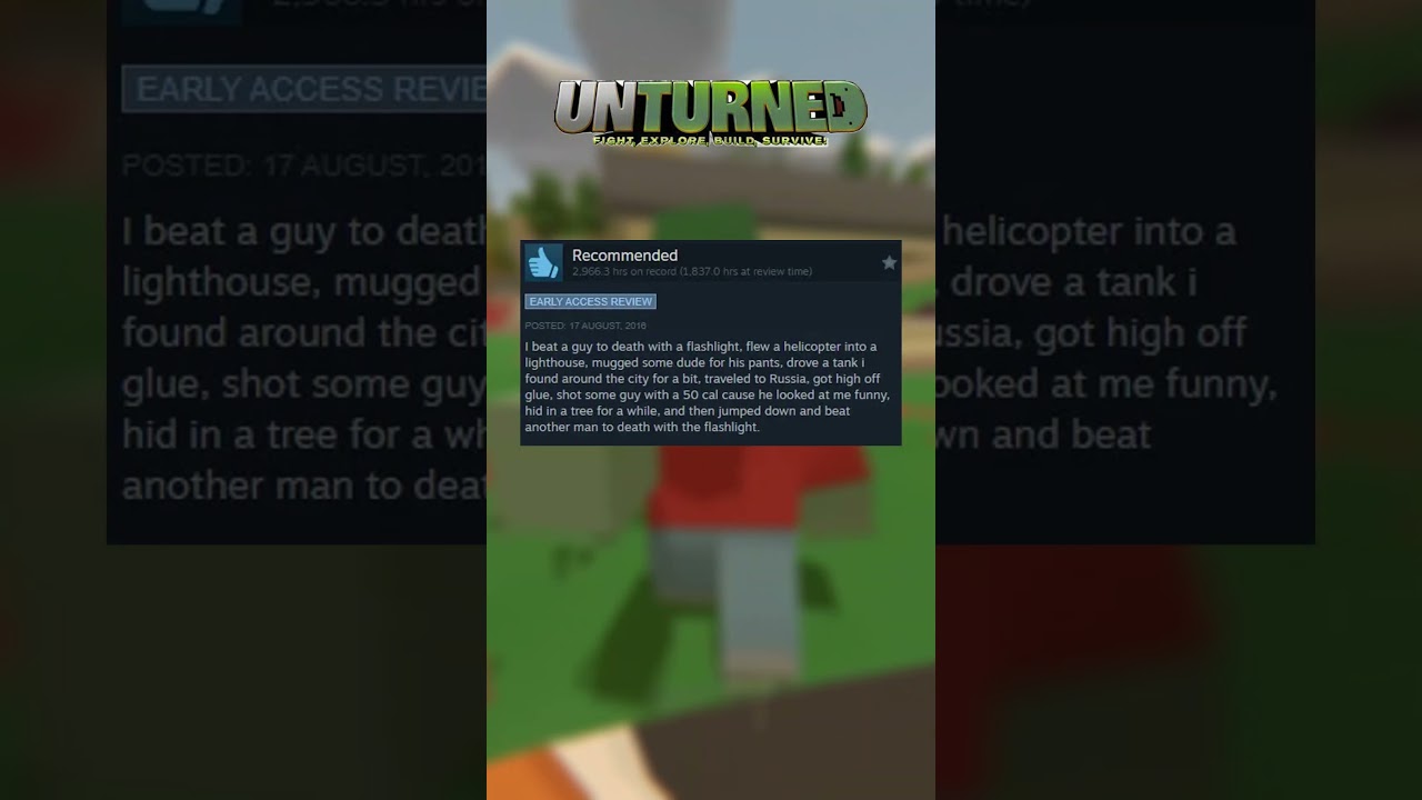 Unturned - Funny Steam Reviews 